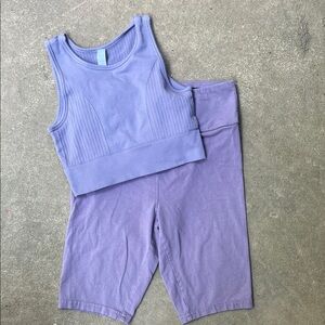 Wild Fable Lavender Activewear Set